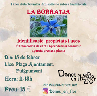 Taller d'Etnobotànica: La Borratja