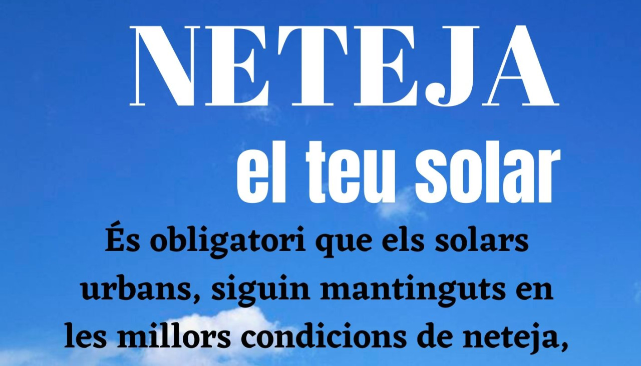 Neteja el teu solar