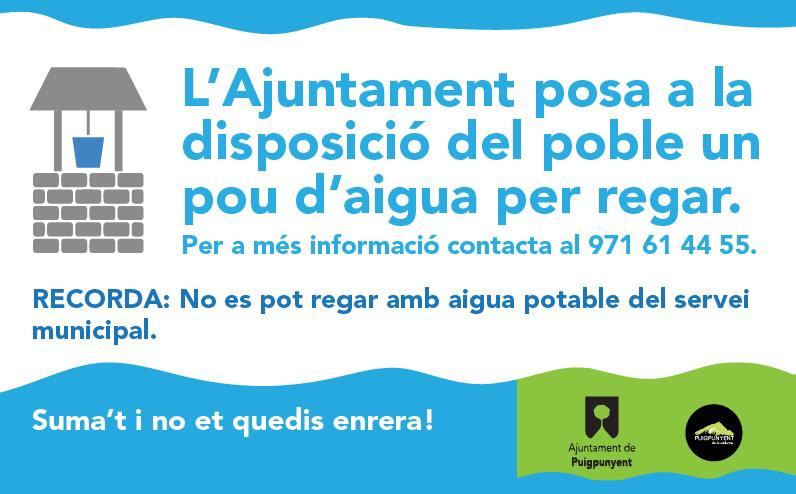 pou d'aigua per regar