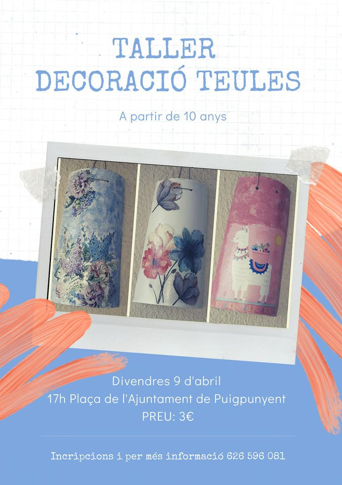 Taller de decoració de teules