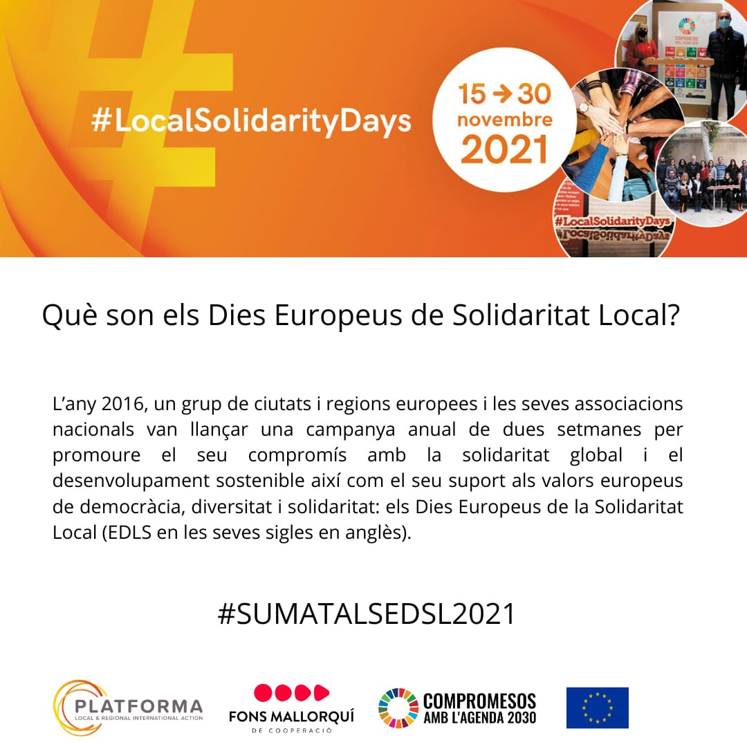 DIES EUROPEUS DE SOLIDARITAT LOCAL 2021