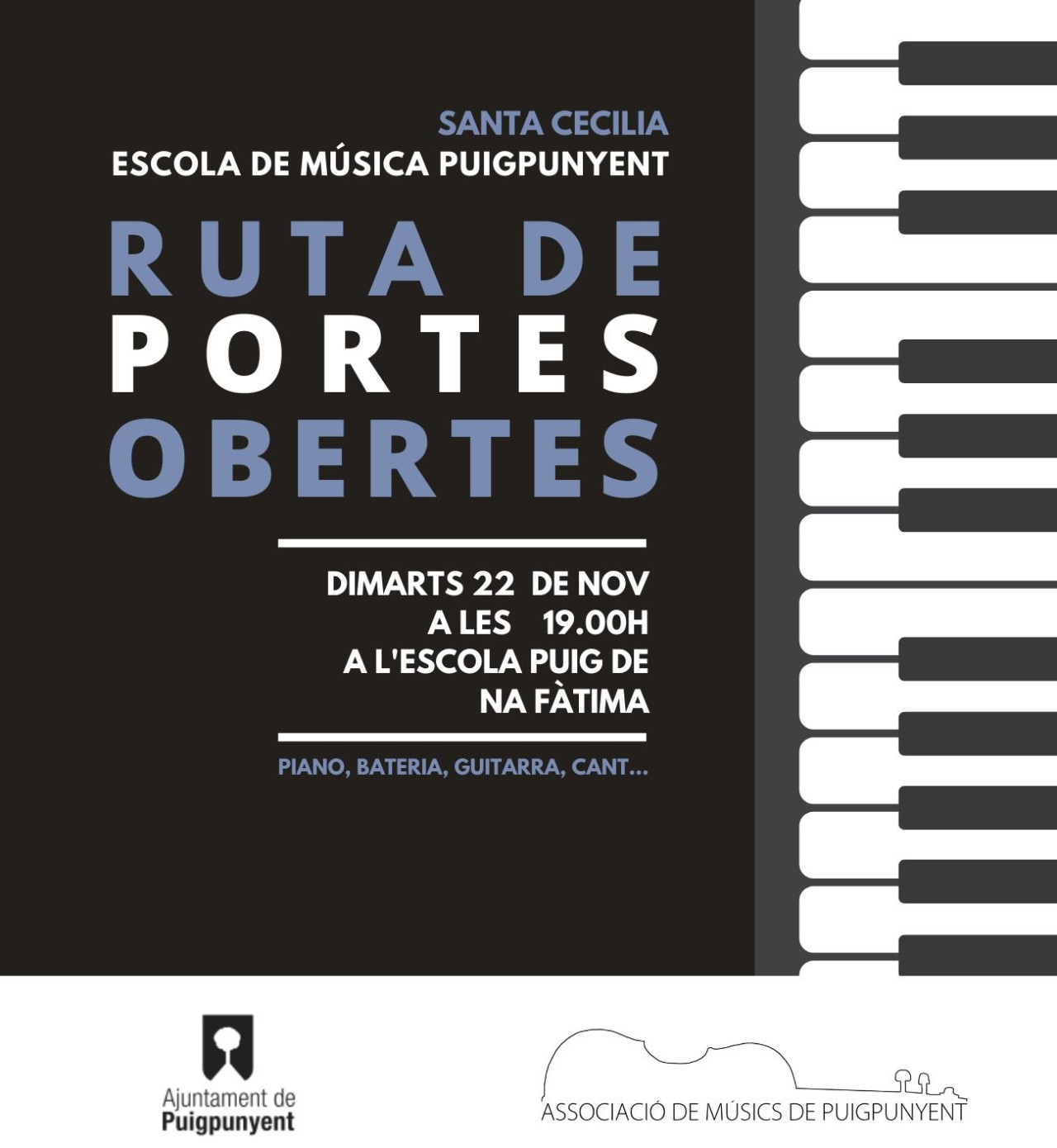 Ruta de portes obertes de l'Associació de Música de Puigpunyent