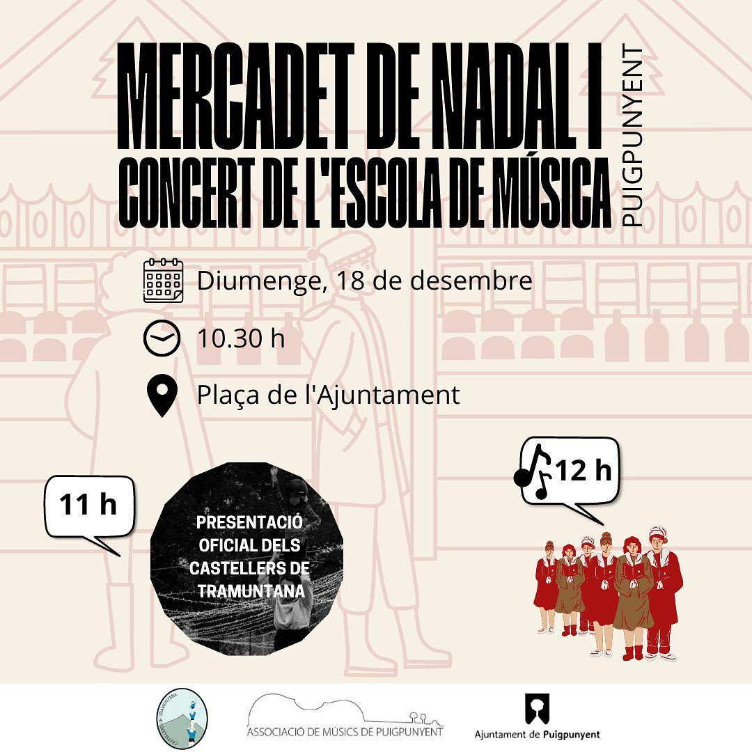MERCADET DE NADAL I CONCERT DE L'ESCOLA DE MÚSICA