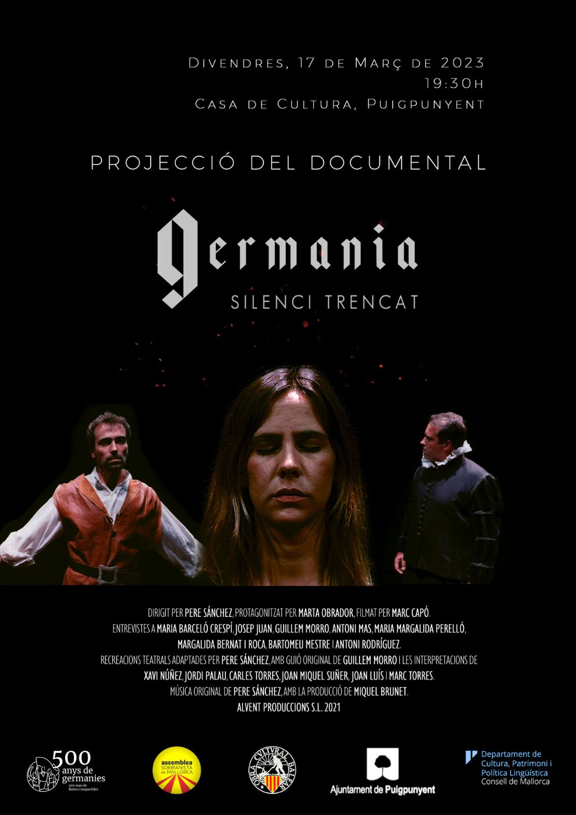 Projecció del documental "Germania silenci trencat"