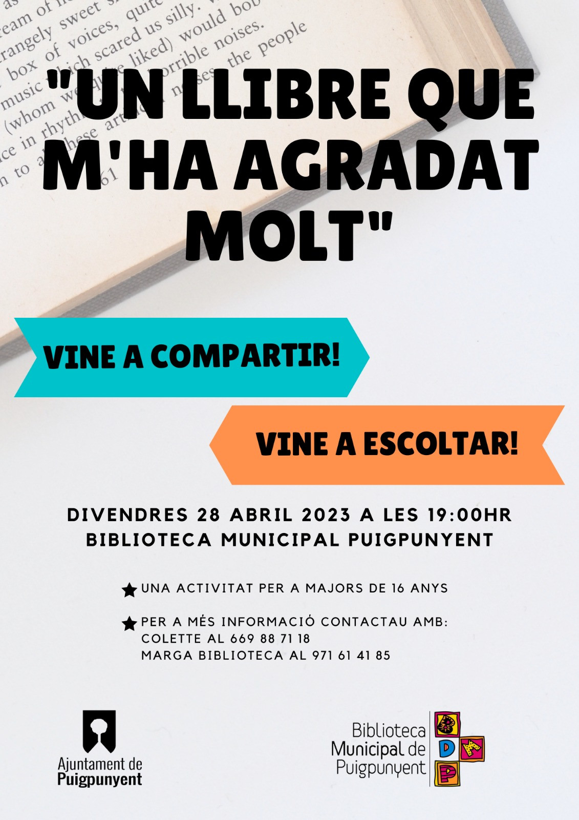 "UN LLIBRE QUE M'HA AGRADAT MOLT" 