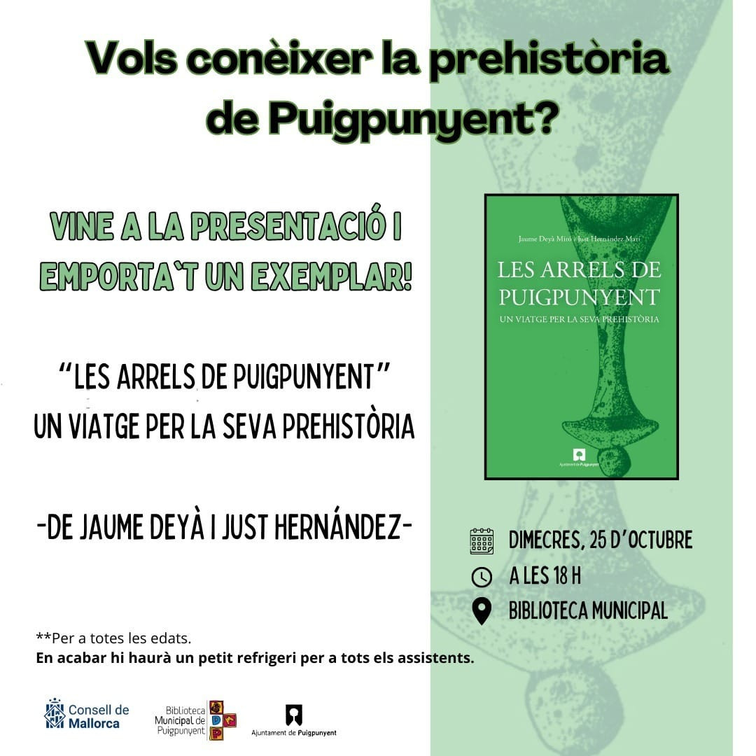 VOLS CONÈIXER LA PREHISTÒRIA DE PUIGPUNYENT?