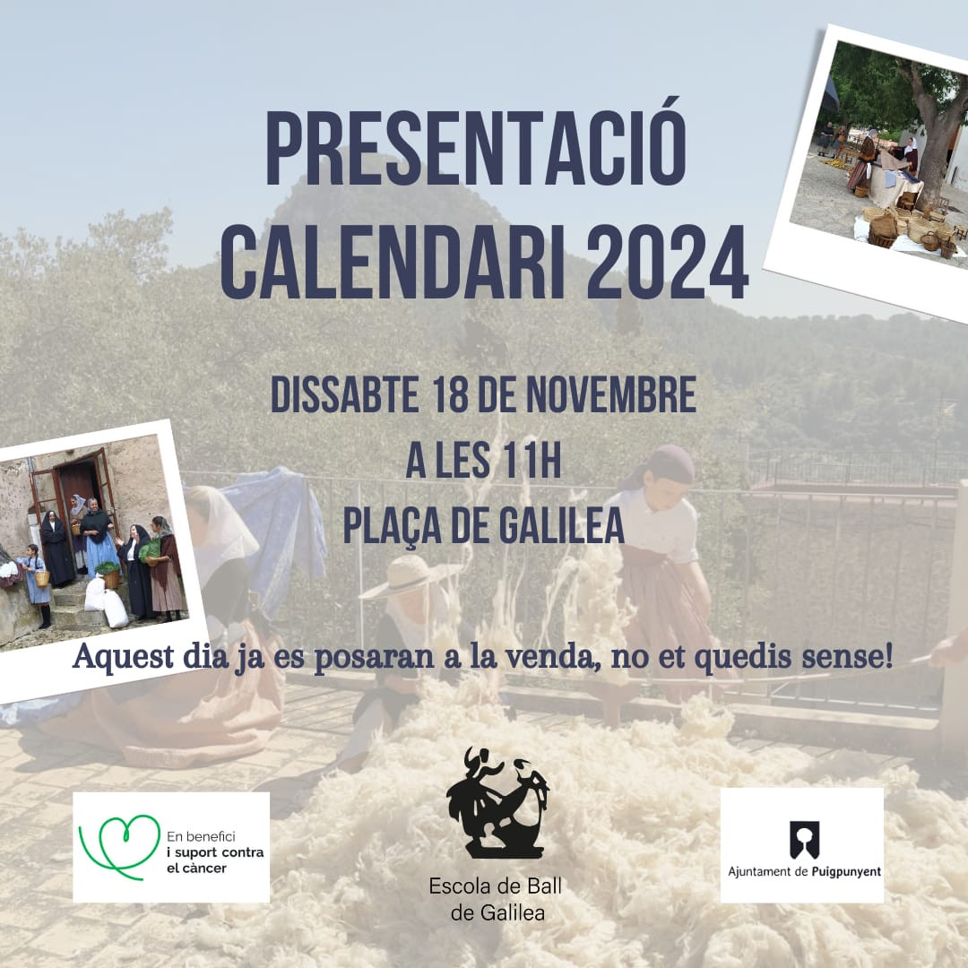 PRESENTACIÓ CALENDARI 2024 DE L'ESCOLA DE BALL DE GALILEA