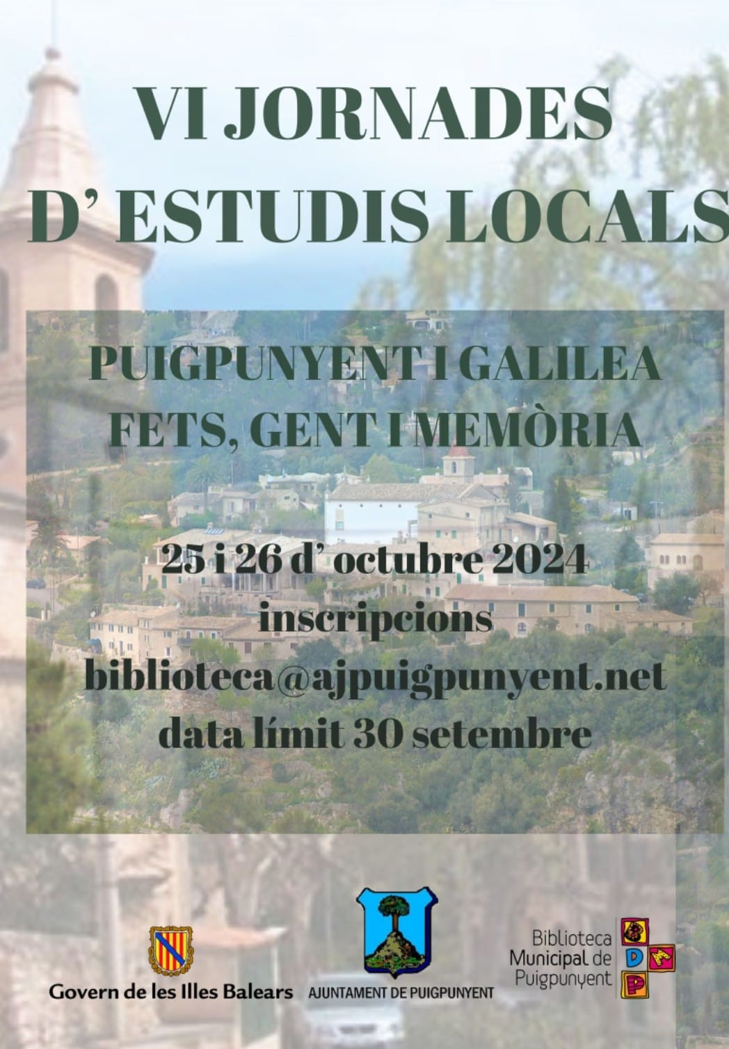 CARTELL VI JORNADES ESTUDIS LOCALS