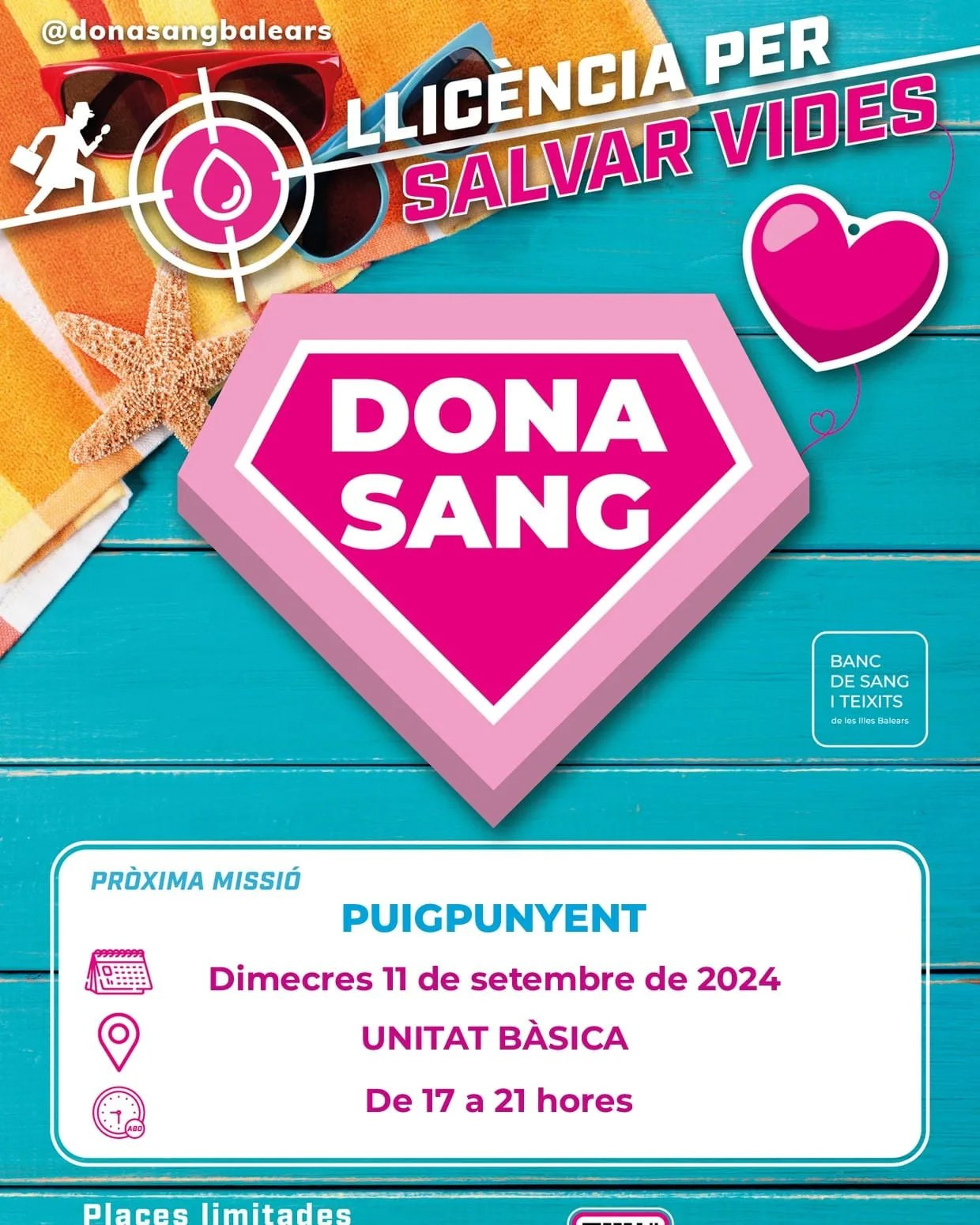 Campanya de donació de sang a Puigpunyent
