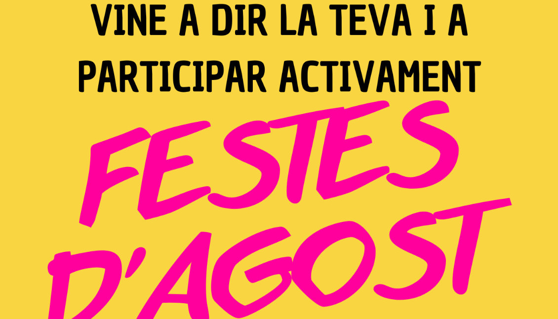 CARTELL REUNIÓ FESTES AGOST
