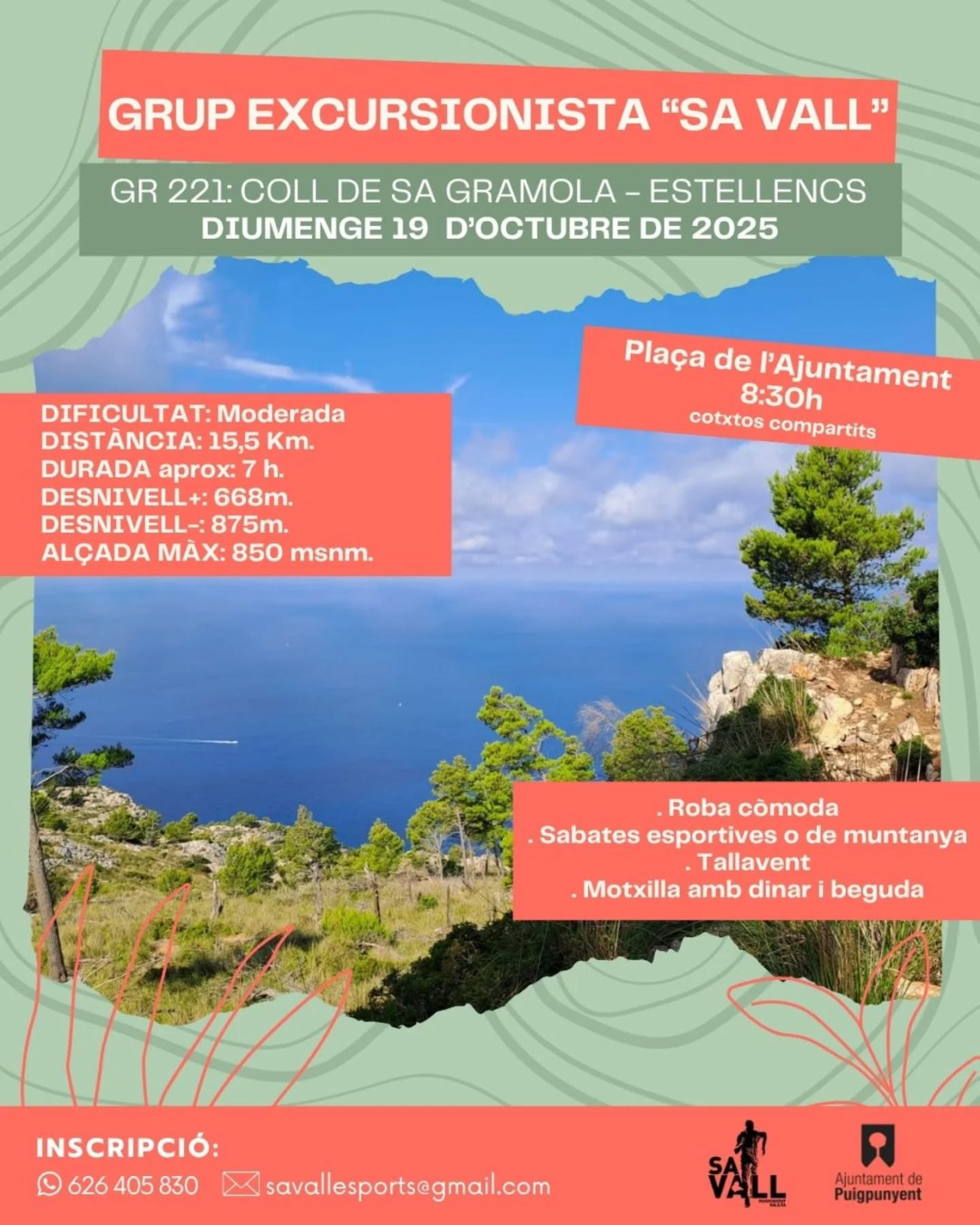 GR221: COLL DE SA GRAMOLA - ESTELLECNS