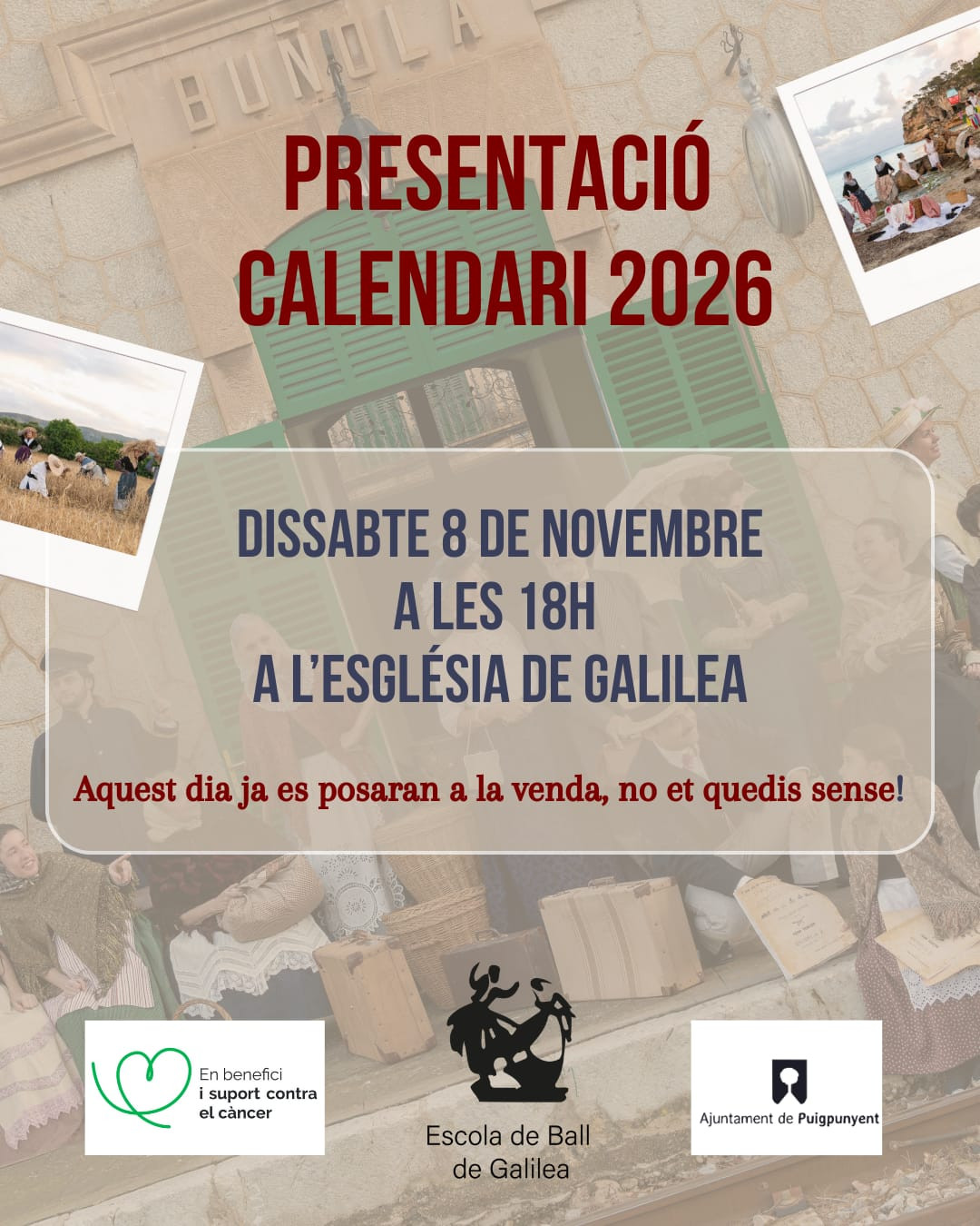 PRESENTACIÓ CALENDARI 2026 REALITZAT PER L'ESCOLA DE BALL DE GALILEA