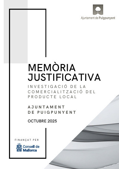 MEMORIA JUSTIFICATIVA INVESTIGACIO COMERC. PRODUCTE LOCAL