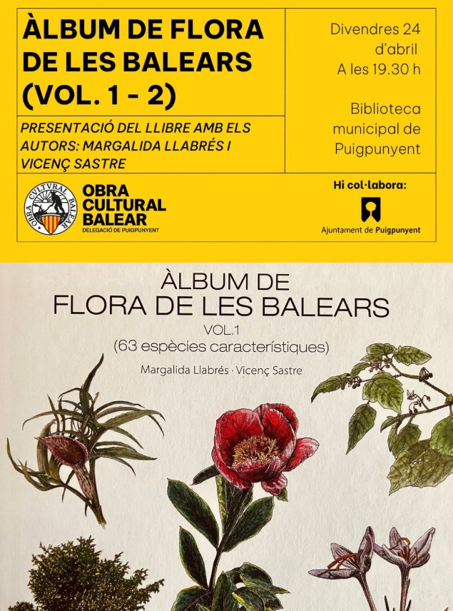 Presentació dels llibres "Àlbum de la flora de les Balears (volums 1 i 2)