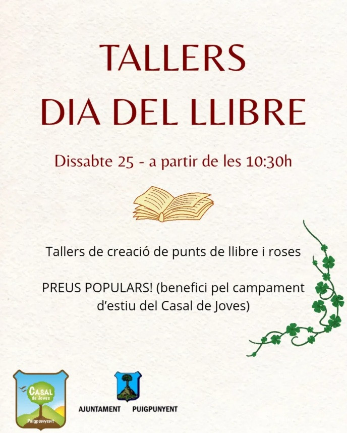 Tallers dia del llibre