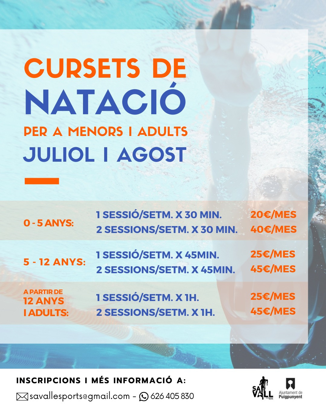 CURSETS NATACIÓ
