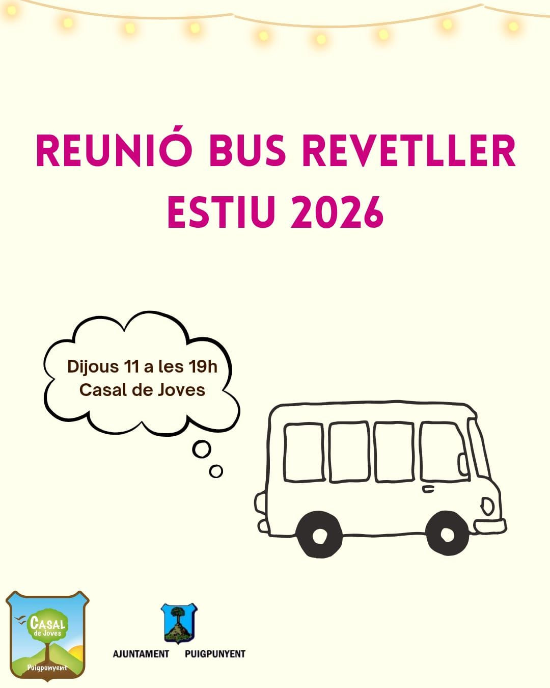 REUNIÓ INFORMATIVA BUS REVETLLER