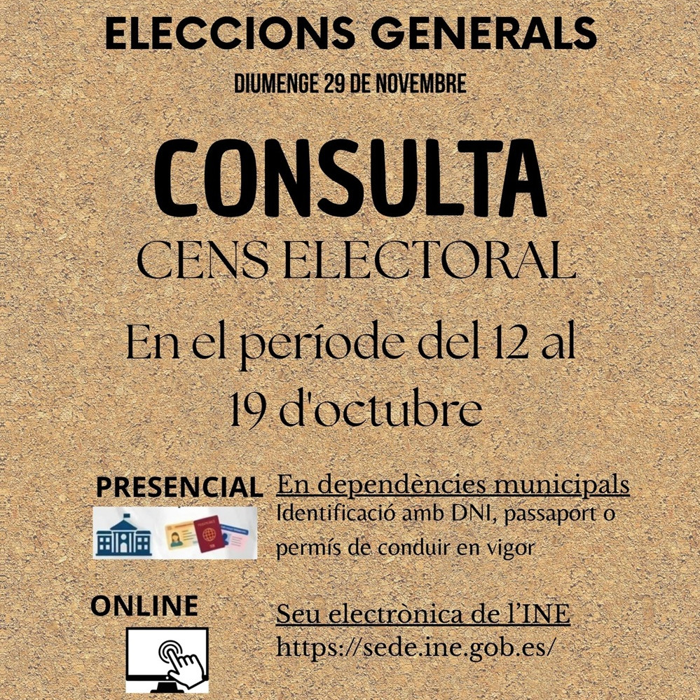 Cartell consulta cens electoral