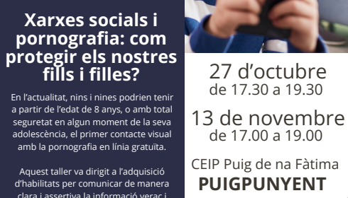 XARXES SOCIALS I PORNOGRAFIA: COM PROTEGIR ELS NOSTRES FILLS I FILLES?