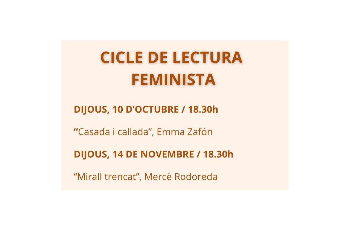 CARTELL CICLE DE LECTURA FEMINISTA