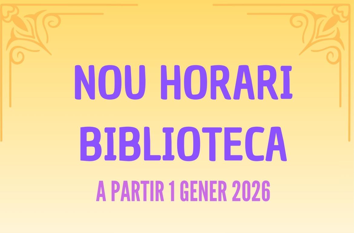 nou horari biblioteca