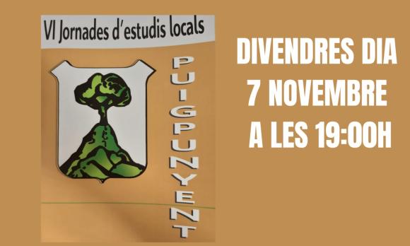 CARTELL PRESENTACIÓ LLIBRE VI JORNADES ESTUDIS LOCALS