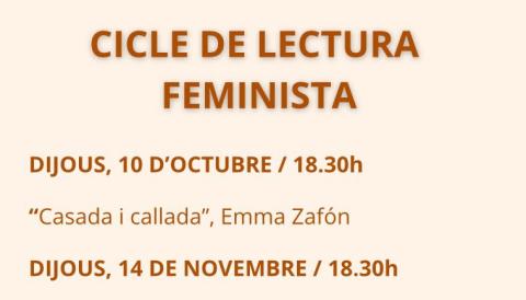 CARTELL CICLE DE LECTURA FEMINISTA