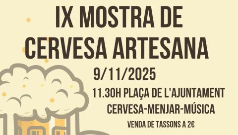 CARTELL IX MOSTRA CERVESA ARTESANA