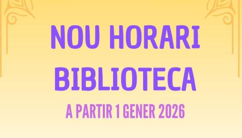 nou horari biblioteca