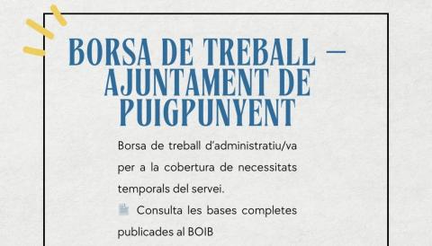 borsa feina puigpunyent